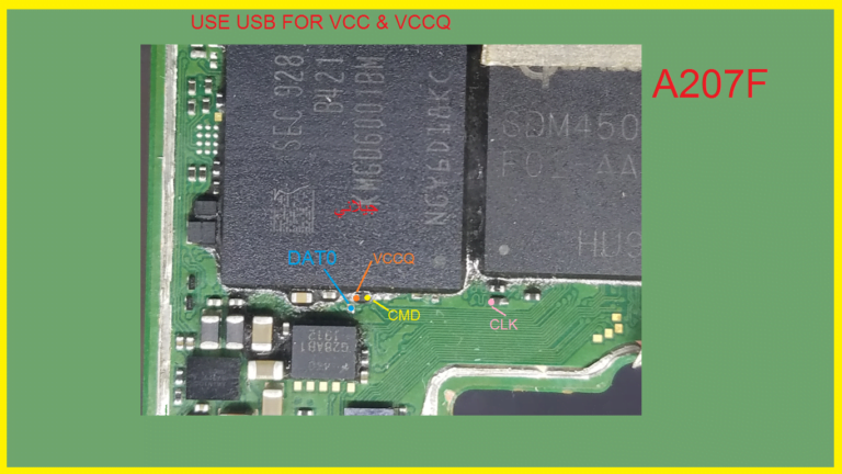 An image of a motherboard with a chip on it.