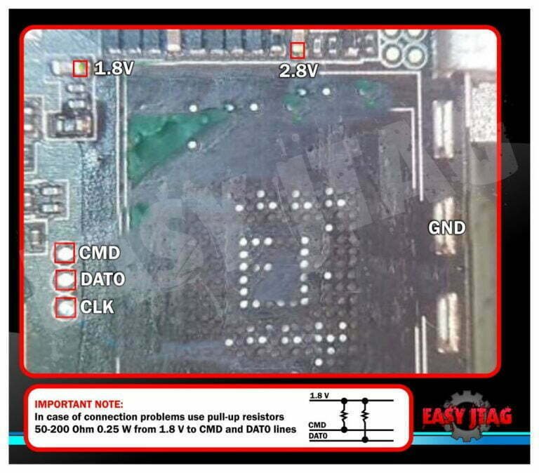 HTC_ONE_E9X_0PL3120_emmc_direct_pinout