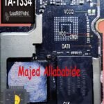 An image of a motherboard with the words ta 1334 on it.